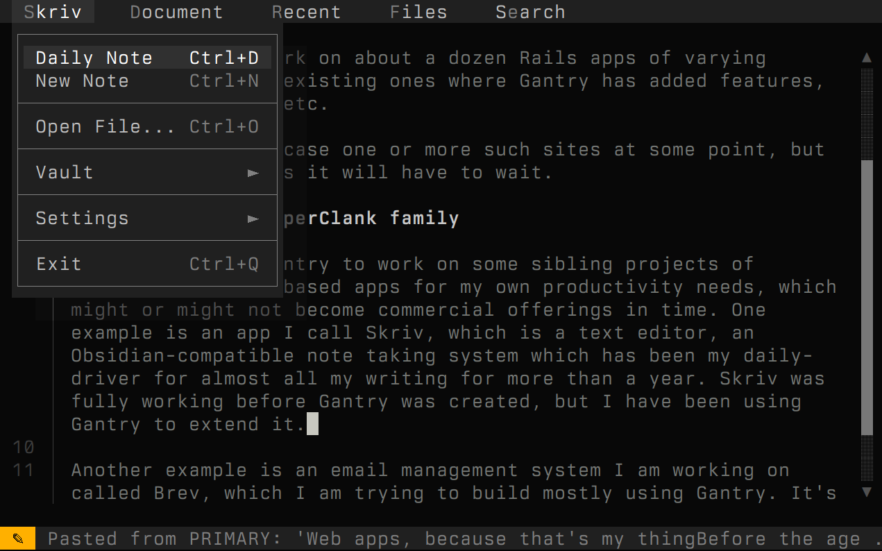 Skriv screenshot